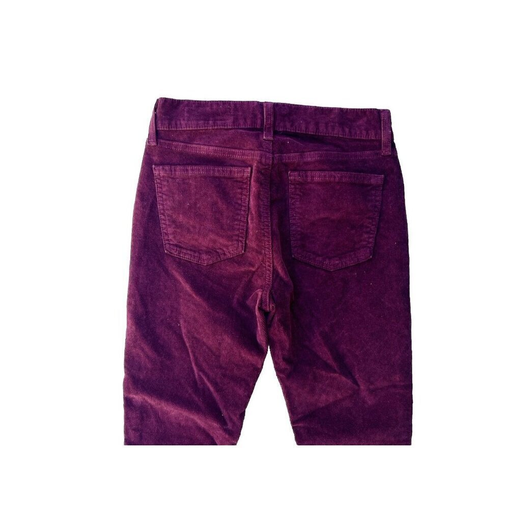 Nasty Gal Pistola Women’s Burgundy Corduroy Pants Size 25 High Waist - Picture 5 of 13